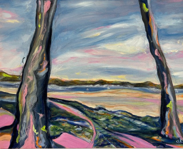 Knaggs Alita _Roy Wood Reserve, the thong tree_ 50 cm x 40cm_Acrylic on canvas
