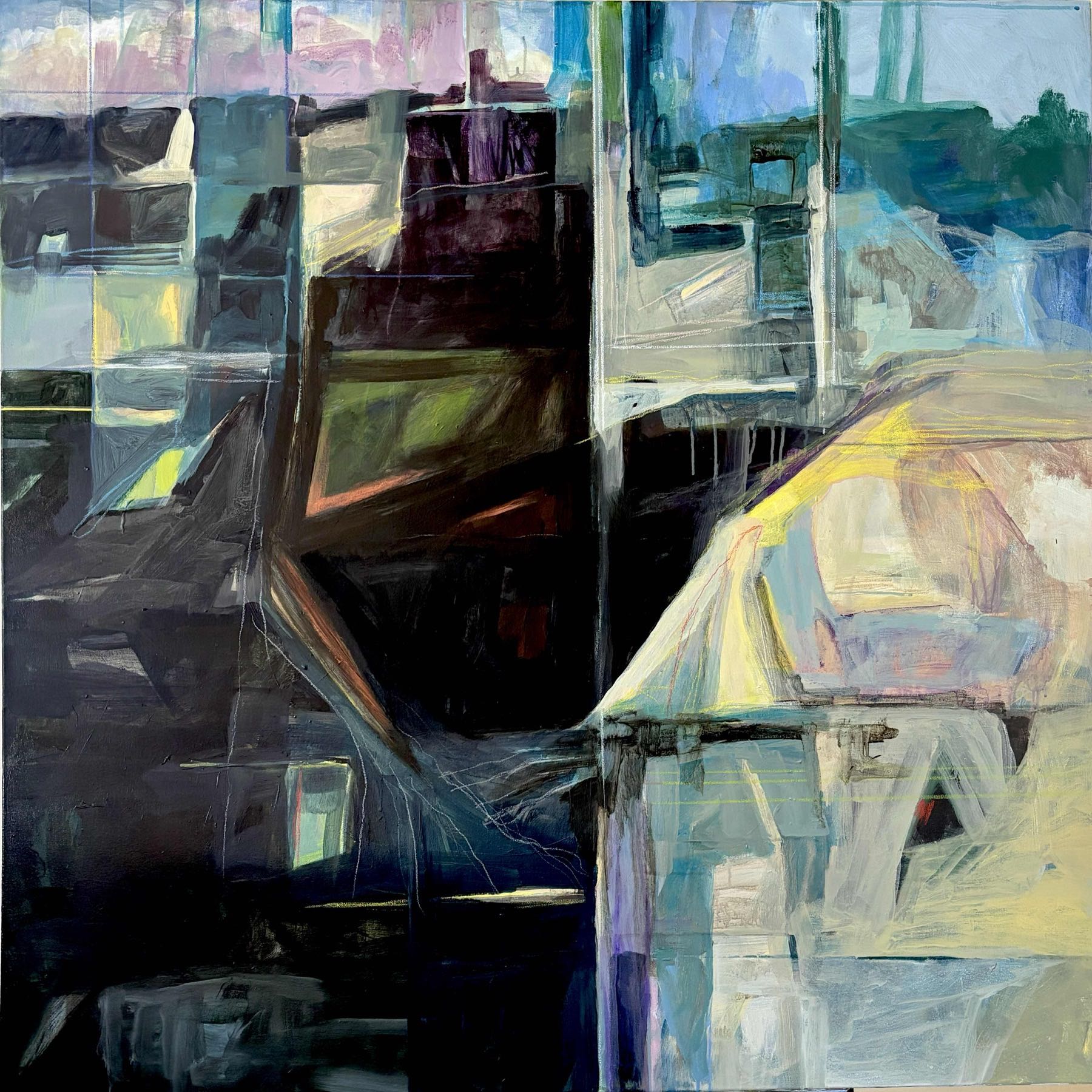 Elizabeth Burkholder_Space_1_12 x 16 inches-graphite and watercolours_eraser