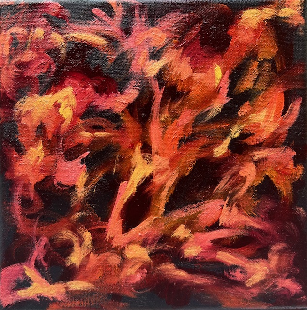 Sarah Welsh, Abstract 3, 2026, 8_H x 8_W, Oil on Canvas
