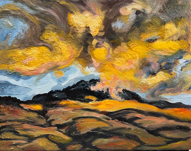 Sarah Welsh, Grizzly Peak 2, 2025, 11_H X14_W, Oil on Canvas_